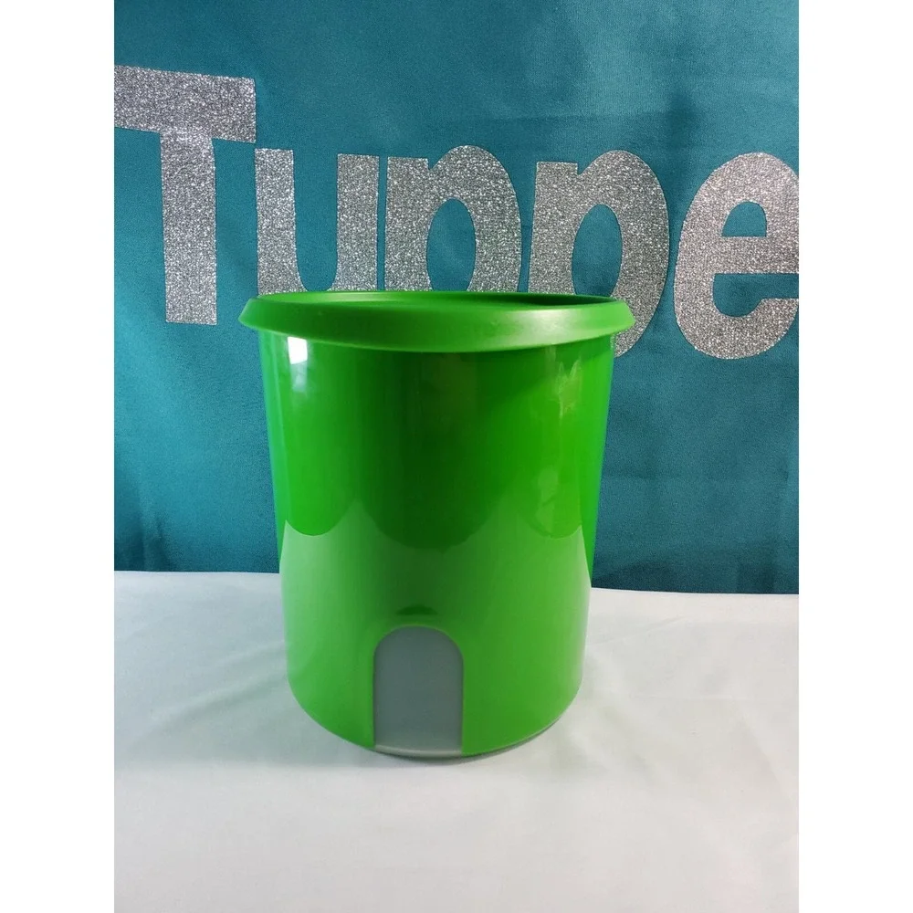 Tupperware One Touch Reminder Canister 'D' Verde Green 4.4L / 18 cup New Green